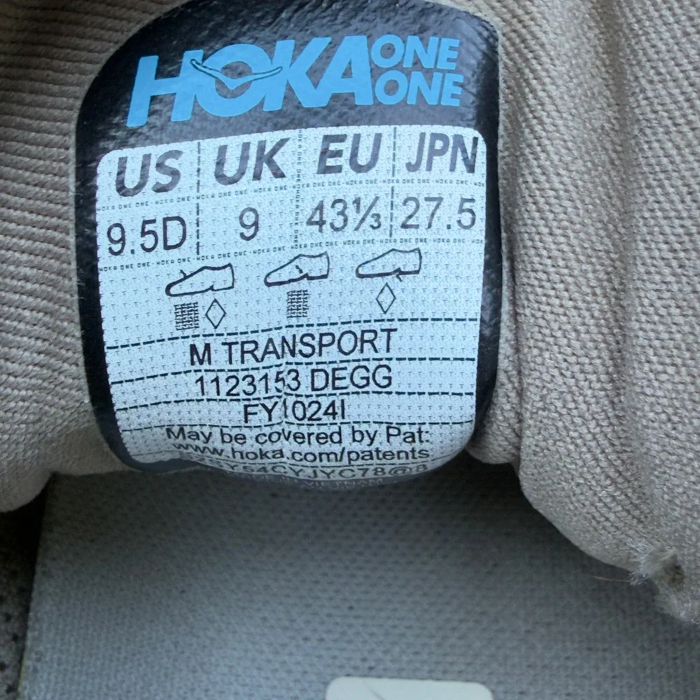HOKA Transport Lifestyle Sneakers Eggshell Shifting Sand Beige Women 7.5
